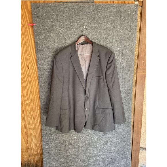 Caravelli Blazer Mens 54R Oxford 2 Button Dress Suit Jacket Collezione 60506 - Picture 1 of 8